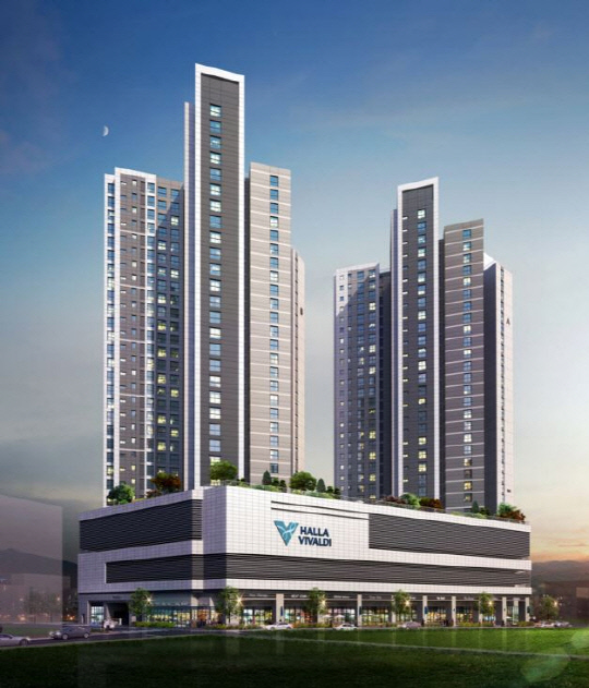 서광교 한라비발디 레이크포레 투시도. <연무동복합개발 제공>